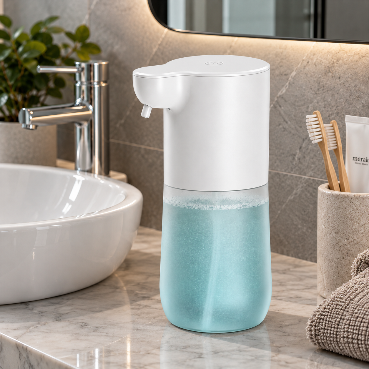 Smart Sensor Automatic Soap Dispenser 350Ml USB Charging Contactless Soap Foam Dispenser Hand Sanitizer Machine