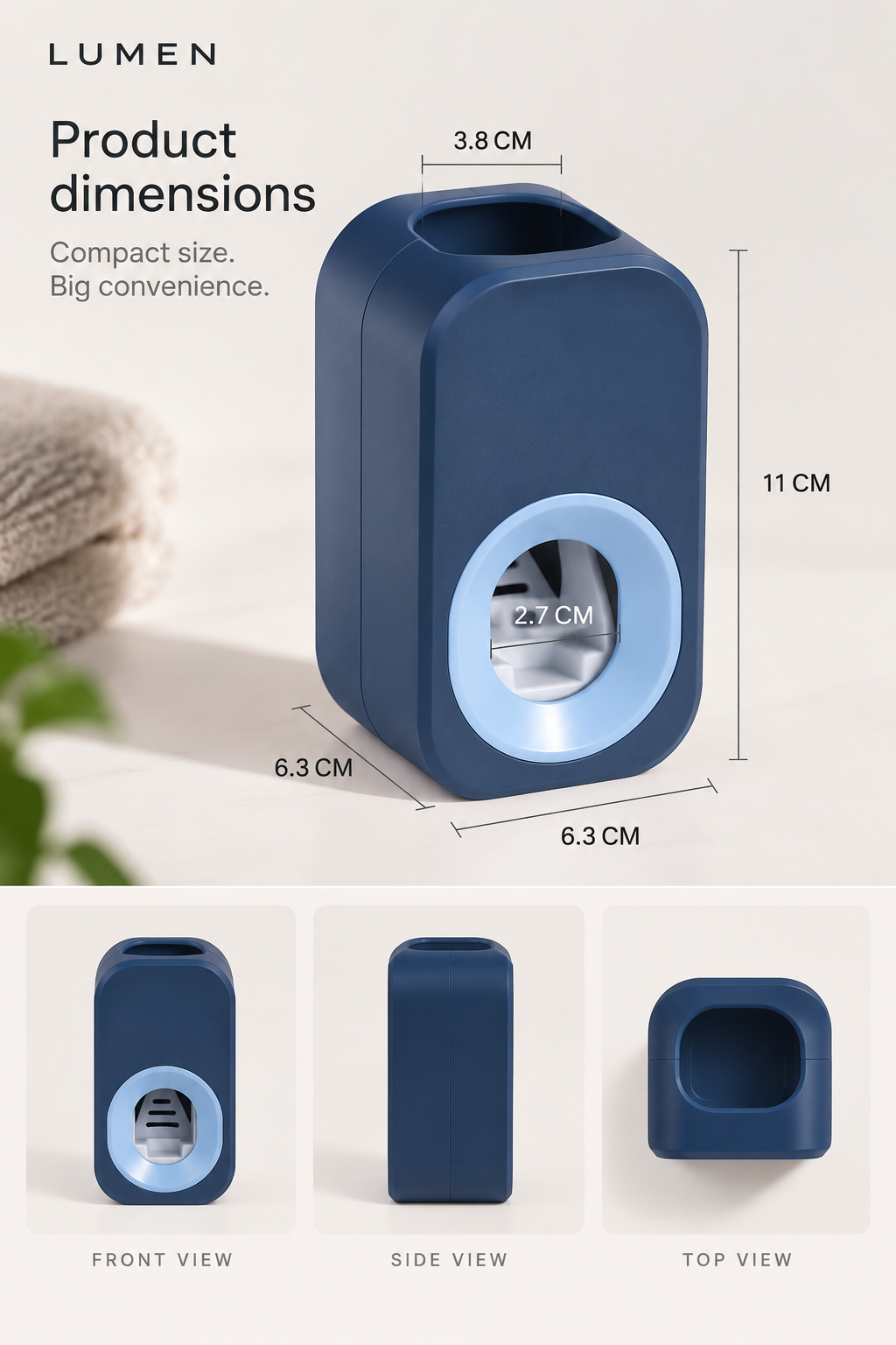 LUMEN Hands-Free Toothpaste Dispenser